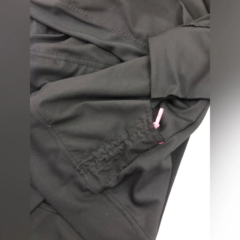 koi Black Bomber Jacket with Pink Top - Picture 9 of 12
